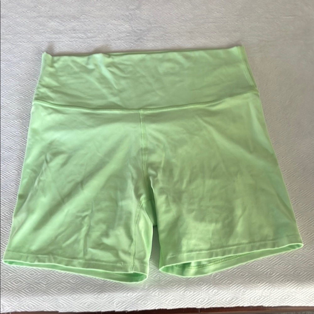 Light Green Activewear Shorts